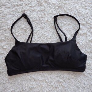 Women's Size XS Aerie The Dipper Bikini Swimsuit Top, True Black, Like New!